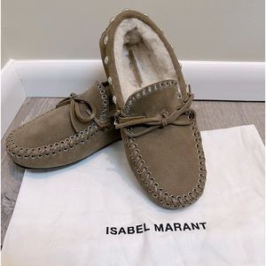 Isabel Marant Taupe Faomee New Loafers Sz 36